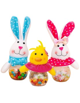 Βαζάκι Γλυκών Πασχαλινή Φιγούρα 14x ø7cm Bunny's 932265