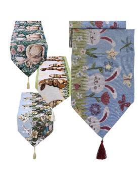 Runner Διακόσμησης Τραπεζιού Πασχαλινό 180x34cm Bunny's 932269