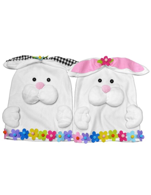 Κάλυμμα Πλάτης Καρέκλας Πασχαλινός Λαγός Λούτρινος 57x47cm Bunny's 932275