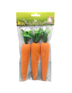 Σετ 3 Καρότα Αφρώδη 18cm Bunny's 932293