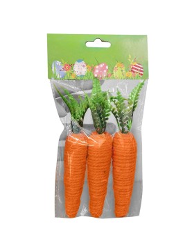 Σετ 3 Καρότα Σχοινένια 14cm Bunny's 932294