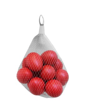 Σετ 12 Αληθοφανή Αυγά Κόκκινα σε Δίχτυ 6x4cm Bunny's 932295