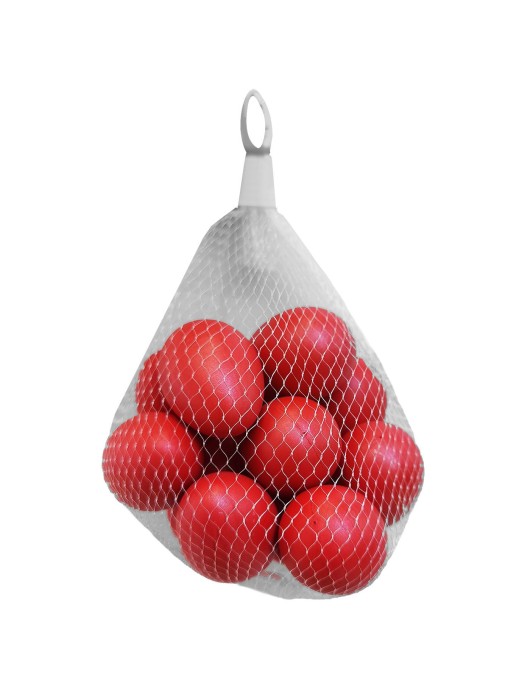 Σετ 12 Αληθοφανή Αυγά Κόκκινα σε Δίχτυ 6x4cm Bunny's 932295