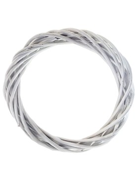 Στεφάνι Πλεκτό Φυσικό Λευκό ø30cm Bunny's 932308