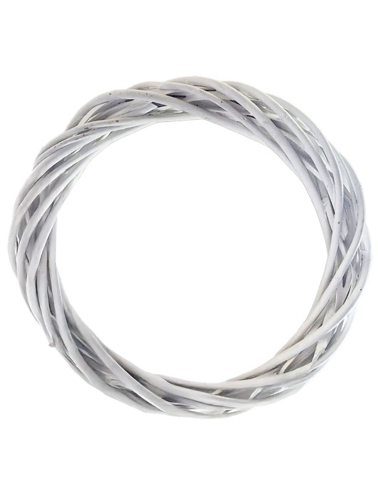 Στεφάνι Πλεκτό Φυσικό Λευκό ø30cm Bunny's 932308