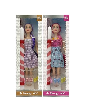 Λαμπάδα Κούκλα 28cm Καλοκαιρινό Φόρεμα 32x10x4cm Bunny's 932332