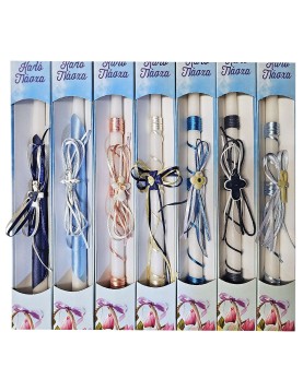 Λαμπάδα Ντεκόρ Σταυρουδάκι σε Κουτί Χρωματιστό 36cm x ø17mm Bunny's 932339