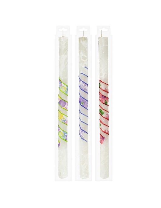 Λαμπάδα Τετράγωνη 40cm Bunny's 93296