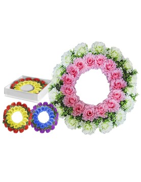 Στεφάνι Πολλά Τριαντάφυλλα 60cm ø60cm Bunny's 93984