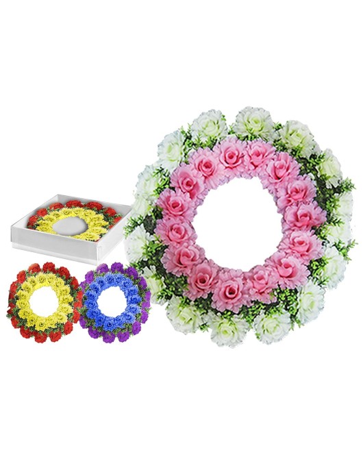 Στεφάνι Πολλά Τριαντάφυλλα 60cm ø60cm Bunny's 93984