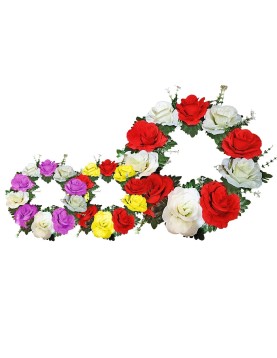 Στεφάνι 10 Τριαντάφυλλα ø35cm Bunny's 93994