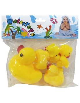 Πάπια &amp; Παπάκια Κίτρινα Παιχνίδι Μπάνιου 19x19cm ToyMarkt 941116