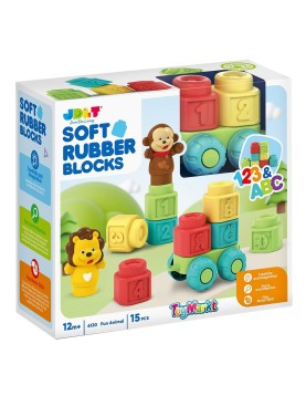 Βρεφικά Μαλακά Τουβλάκια 15 Τεμαχίων 26x23x9cm ToyMarkt 941129