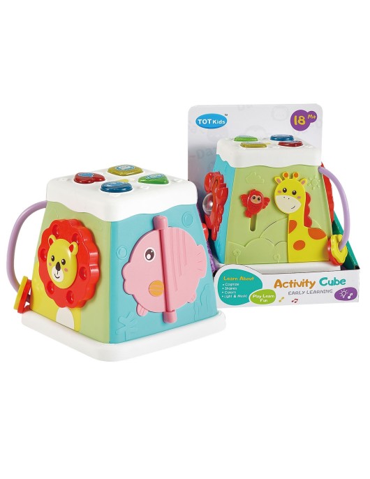 Βρεφικός Κύβος Δραστηριοτήτων Μπαταρίας 15x18x14cm ToyMarkt 941137