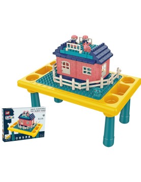 Τραπεζάκι με Τουβλάκια 76τεμ. 3 Χρόνων+ 48x31x8cm ToyMarkt 95420