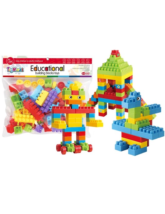 Μεγάλα Τουβλάκια σε Μεγάλο Σακουλάκι 3 Χρόνων+ 31x27cm ToyMarkt 95424