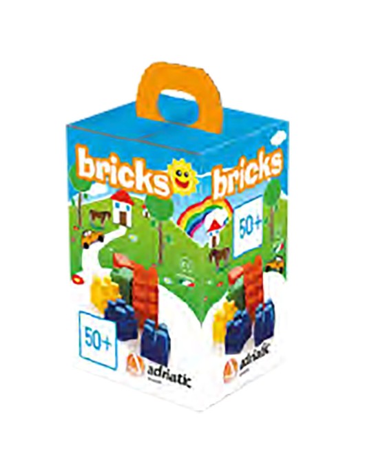 Τουβλάκια σε Κουτί 50τεμ. 12 Μηνών+ 19,5x12x11cm Adriatic 473