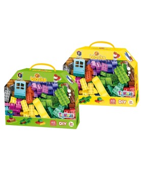 Τουβλάκια 48 τεμ Εξάγωνο Κουτί 27x21x7.5cm ToyMarkt 95431