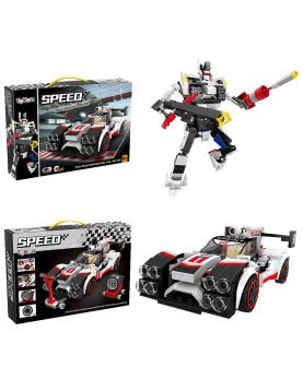 Τουβλάκια 341τεμ-ρομπότ-oxhma Pull Back 38x26x5cm ToyMarkt 95436