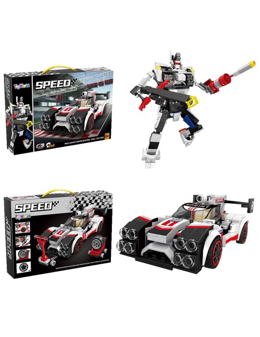 Τουβλάκια 341τεμ-ρομπότ-oxhma Pull Back 38x26x5cm ToyMarkt 95436