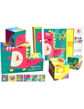 Κύβοι 9 Τεμ,6 σε 1, Δεινοσαυράκια 26x20x7cm ToyMarkt 95441