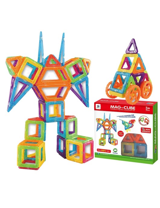 Μαγνητικά Τουβλάκια Μικρό σετ 20x20x6cm ToyMarkt 95445