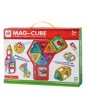 Μαγνητικά Τουβλάκια Μεσαίο Σετ. 3 Χρόνων+ 36x26x6cm ToyMarkt 95446