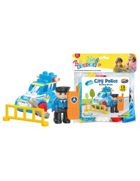 Τουβλάκια Αστυνομία 13τεμ. 3 Χρόνων+ 19x22cm ToyMarkt 95455