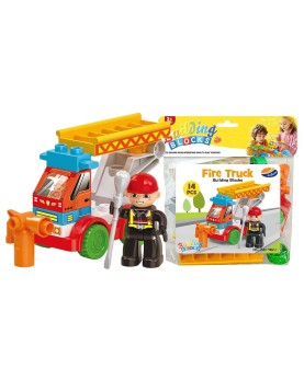 Τουβλάκια Πυροσβεστική 14τεμ. 3 Χρόνων+ 19x22cm ToyMarkt 95457