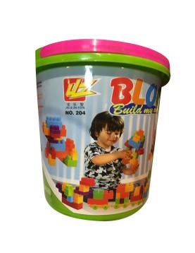 Κουβάς με 30 Τουβλάκια ø23,5x24cm ToyMarkt 95461