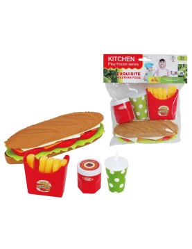 Σετ Fast Food σε Σακουλάκι 19x20cm ToyMarkt 971031