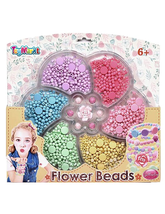 Σετ Χάντρες σε Καρτέλα-Λουλούδι 29x28x4cm ToyMarkt 971104