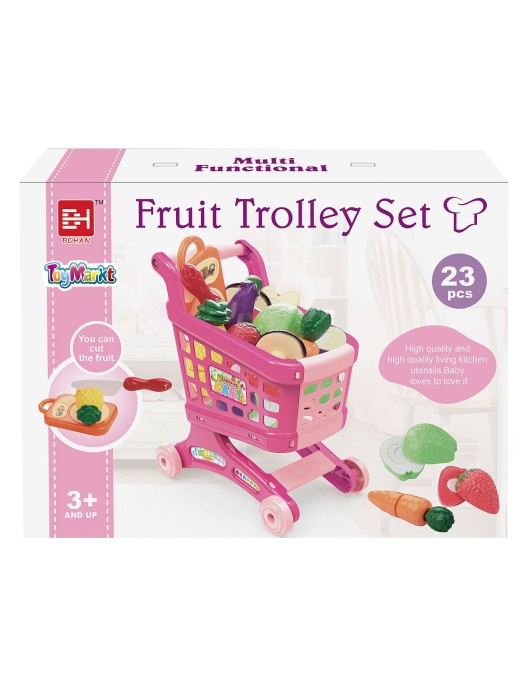 Καρότσι Σουπερμάρκετ 23 τεμ σε Κουτί 29x21x6cm ToyMarkt 971145