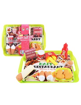 Happy Burger Δίσκος Σερβιρίσματος 19 τεμ 35x5x26cm ToyMarkt 971153