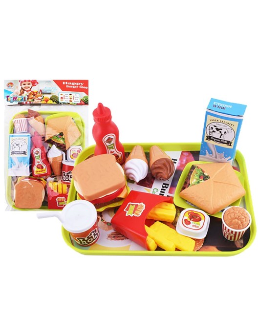 Happy Burger Δίσκος Σερβιρίσματος 24 τεμ 19x26cm ToyMarkt 971154