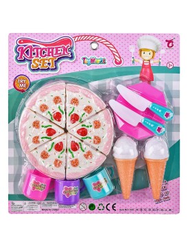 Τούρτα &amp; Χωνάκια Παγωτό σε Καρτέλα 29x30x4cm ToyMarkt 971202