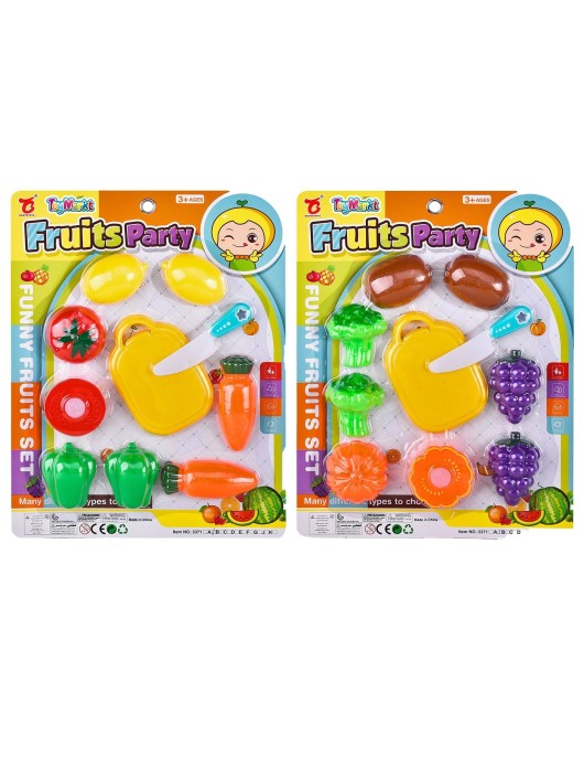 Φρούτα σε Καρτέλα 25x32x3cm ToyMarkt 971204