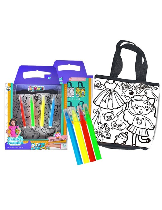 Τσαντάκι με σετ Χρωματισμού 24x33x5cm ToyMarkt 971215