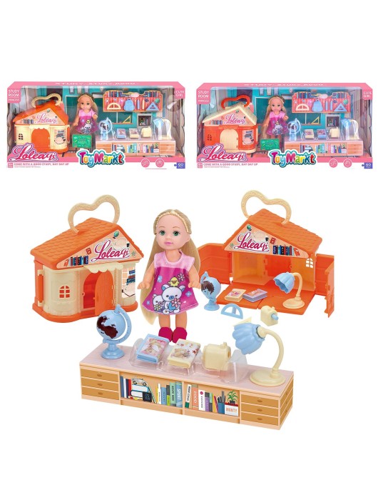 Σπιτάκι με Γραφείο & Κουκλίτσα 35x16x8cm ToyMarkt 971226