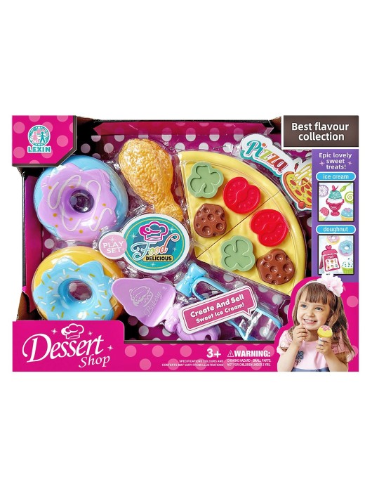 Dessert Shop Πίτσα & Ντόνατς 27x20x5cm ToyMarkt 971286