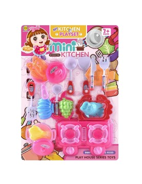 Κουζινικά Mini Kitchen Καρτέλα 31x43x5cm ToyMarkt 971296