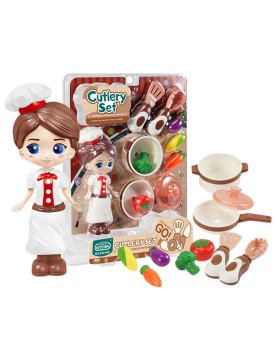 Κουζινικά και Κούκλα Cutlery Set 22x28x6cm ToyMarkt 971316