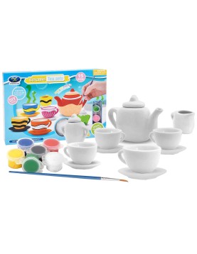 Κεραμικό σετ Τσαγιού Χρωματισμού 15τεμ 29x20x5cm ToyMarkt 971317