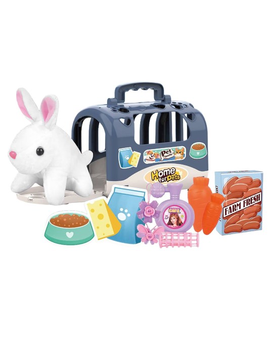 Pet Λαγός σε Τσάντα Ταξιδίου 19x16x13cm ToyMarkt 971334