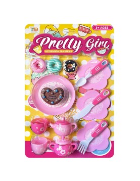 Σετ Τσαγιού Pretty Girl σε Καρτέλα 24x39x4cm ToyMarkt 971341