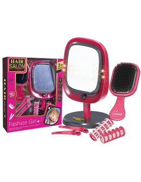 Σετ Ομορφιάς Βούρτσα Καθρέφτης Μπαταρίας 22x26x6cm ToyMarkt 971343