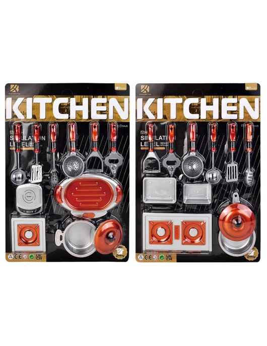 Κουζινικα νέο σετ σε Καρτέλα 31x43x4cm ToyMarkt 971344