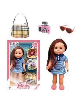 Κούκλα 30cm με Κάμερα Μπαταρίας 24x37x10cm ToyMarkt 98228