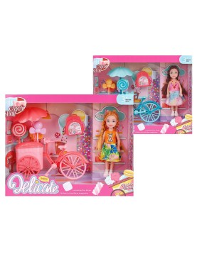 Κούκλα και Ποδήλατο με Γλυκά 25x20x7cm ToyMarkt 98241