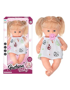 Κούκλα 25cm Πιπίλα Fashion Baby 15x28x9cm, ToyMarkt 98251